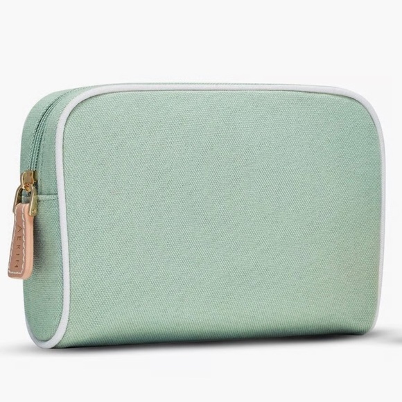 Aerin Handbags - Aerin Lauder signature cloth makeup bag in Sage; NWOT